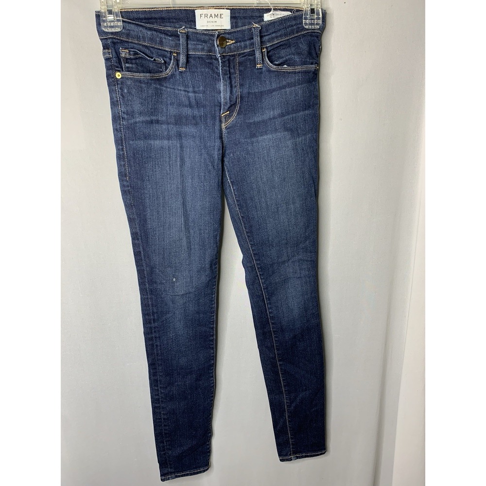 Women's Sz 27 FRAME Denim London Los Angeles Le Skinny Medium Wash